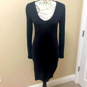 ZARA modal black dress. Classic. Basic. Beautiful. Mint condition. Sz M.